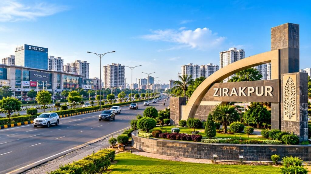 Zirakpur Gateway Under Blue Skies