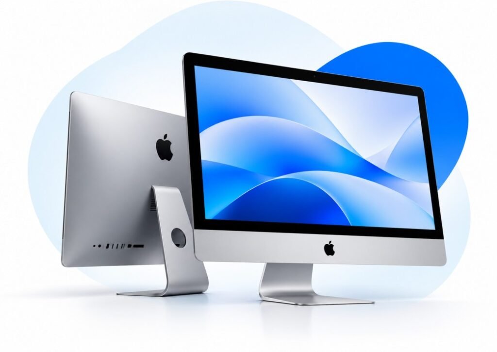 iMac Duo in Blue Light